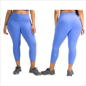 Lululemon Athletica Wunder Train High Rise Crop 23" Wild Indigo leggings size 8